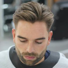 Haircuts Of The Week #4 – Regal Gentleman Diamond Face Haircut, Diamond Face Shape Hairstyles, Combed Back Hair, Top Haircuts For Men, Diamond Face Hairstyle, Top Hairstyles For Men, Haircut For Face Shape, Comb Over Haircut, Tan Skin Blonde Hair