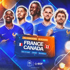 an advertisement for france's world cup soccer team