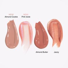 Stay Glossy Lip Gloss, Glossy Lip Gloss, Lipgloss Swatches, Apply Lip Gloss, Almond Cookie, Holiday Lip, Glossier Lip Gloss, Bare Lip, Glam Makeup Look