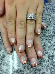 Fall glitter nail art Fall Toe Nails, Nails Women, Wedding Nails Ideas, Fall Wedding Nails, Pastel Trends, White Gel Nails