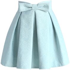 Pastel Skirts, Heart Skirt, Chicwish Skirt, Pastel Skirt, Blue Pleated Skirt, Bow Skirt, Embellished Skirt, Jacquard Skirt, Pastel Outfit