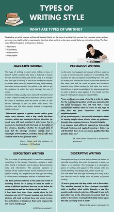 the different types of writing styles and how to use them