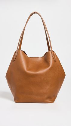 Madewell Soft Grain Large Shopper Tote | Shopbop Madewell Tote, Madewell Bags, Classic Jacket, Shopper Tote, Magnetic Closure, Cowhide Leather, Calf Skin, Madewell, Timeless Fashion