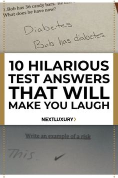 Funny Test Answers Funny Test Answers, Funny Test, Out Loud, No Response, Make It Yourself