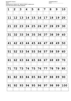 the printable number chart for numbers to be written in english and spanish, with one hundred