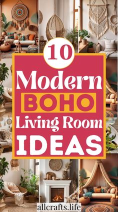 the top ten modern boho living room ideas