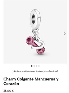 Pink Pandora Charms, Pandora Charms Pink, Pandora Bracelet Designs, Bday Wishes, Bday Wishlist, Bracelet Charms