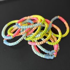 Gives a new meaning to ARM PARTY! stack and wear these colorful ombré bracelets with anything and everything!! Made with the best quality stretch elastic so they are comfortable to wear, and easy to slip on and off!  This listing is for 1 bracelet.  Sizing is a standard 6.75"-7". Multicolor Stackable Stretch Bracelet For Festivals, Multicolor Stacked Heishi Beads Bracelets, Multicolor Stackable Festival Bracelet, Festival Multicolor Stackable Stretch Bracelet, Stretch Multicolor Round Beads Jewelry, Multicolor Stretch Bracelet With Round Beads, Stretch Multicolor Beaded Bracelets, Multicolor Stacked Heishi Beads Stretch Bracelet, Multicolor Stretch Jewelry With Round Beads