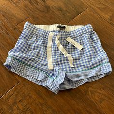 Nwt J. Crew Cotton Pajama Shorts In Mixed Gingham, Size Xxs. Brand New! Smoke Free Home. Sits Below Waist. 3" Inseam. Talk About Sweet Dreams! We Love The Summery Mixed Gingham Print Of These Pajama Shorts. Cotton/Elastane. Machine Wash. Import. Cotton Pajama Shorts, Shorts Cotton, Gingham Print, Pajama Shorts, Sweet Dreams, Women's Intimates, Gingham, J Crew, Pajamas