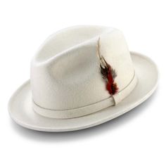 This Is For The Man Who Has The Confidence To Be Noticed High Quality 100 Percent Wool Felt Hat With Satin Lining Iis Comfortable To Wear. Built-In Sweatband For Added Comfort, Sweat Protection, And Lasting Use. Wool Felt Is Also Water Resistant, With Durability That Will Hold Its Shape Forever. This 2 1/4 Inch Brim Is A Great Your Look So You Can Dress Up Or Wear It Causal Felt Dress, Wool Hats, Refined Fashion, Hat Styles, Brown Hats, Dress Hat, Strapback Hats, Fancy Dinner, Casual Date