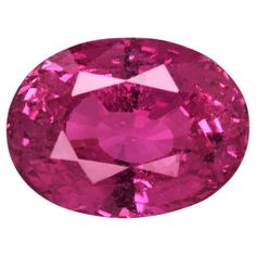 an oval shaped pink diamond on a white background