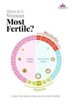 a poster with the words, when is a woman most fertile? and where are