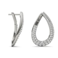 These bold, teardrop-shaped earrings boast over 120 lab grown diamonds, creating a stunning wraparound effect. Each diamond shimmers and sparkles, making them an essential statement piece. Titanium Rings For Men, Diamond Shop, Shop Engagement Rings, Wedding Rings For Women, Bracelets For Men, Lab Grown, Fashion Rings, Lab Grown Diamonds, Ring Earrings