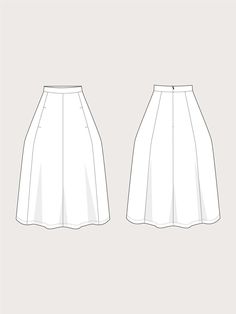 Tulip Skirt sewing pattern by The Assembly Line Tulip Skirt Pattern, Skirt Sewing Pattern, Skirt Sewing, Handloom Fabric, Tulip Skirt, Fashion Journals, Assembly Line, Skirt Patterns Sewing, Sewing Book