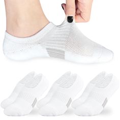 PRICES MAY VARY. Moisture Wicking✔: Our no show socks womens feature a mesh design in the arch that ensures breathability and wicks away moisture to keep your feet dry and fresh, providing a comfortable wearing experience. Arch Support & Non Slip✔: The thoughtfully designed arch support in womens no show socks conforms to the curve of your foot, reducing foot fatigue. Also, these ankle socks for women are added with non slip silicone, won’t slip off your heel while working out, walking or runnin Womens Ankle Socks, Socks Womens, Ankle Socks Women, Running Socks, Socks For Women, Running Workout, Athletic Socks, No Show Socks, Mesh Design