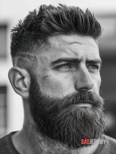 25 Trendsetting Short Beard Styles for Men: A Professional Stylist’s Guide – badjeremy.com Sci Fi Hairstyles, Beard For Round Face, Short Beard Styles For Men, Short Beard Styles, Short Boxed Beard, Viking Haircut, Different Beard Styles, Beard Line