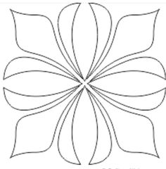 an image of a flower that has been drawn in the shape of a large leaf