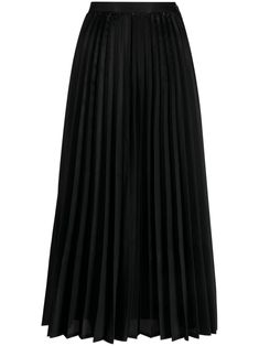 Pleated Skirt Black, Dark Skirts, Accordion Skirt, Calf Length Skirts, High Waisted Pleated Skirt, Pleated Long Skirt, Black Pleated Skirt, Junya Watanabe, Pleated Maxi