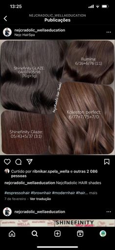 Brown Hair Colors Formula, Mocha Brown Hair Formula, Medium Brown Hair Formula, Wella Brunette Formulas, Wella Hair Formulas, Chocolate Hair Color Formula, Wella Koleston Perfect Formulas