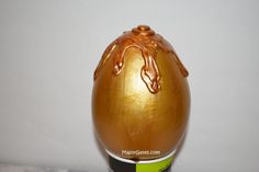 an egg shaped like a horse on top of a table