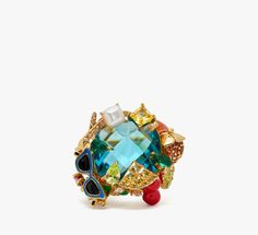 We took inspiration from our favorite things to design this precious cocktail ring. | Kate Spade Sweet Treasures Cocktail Ring - 5 Luxury Multi-stone Rings For Party, Elegant Multicolor Kate Spade Jewelry, Anastasia Grey, Festival Shop, Hot Bags, Watches For Women, Put A Ring On It, Unique Styles, Unique Necklaces