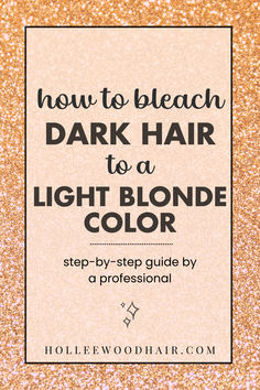 How to bleach dark hair to a light blonde color: step-by-step guide by a professional Bleaching Dark Hair At Home, Bleaching Hair Ideas, Bleach Dark Hair, How To Help Damaged Bleached Hair, Hair Care After Bleaching, Dark Hair To Light, How To Treat Bleached Hair, Bleaching Dark Hair, Blonde At Home