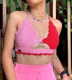 Crochet Tops Free Patterns, Crochet Business, Crochet World, Fabulous Clothes, Crochet Top Pattern, Crochet Blouse, Crochet Crop Top