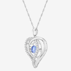 Features: Quick ShipJewelry Closure: Spring Ring ClaspSetting: ProngShape: HeartStone Cut: RoundStone Millimeter Measurement: 5.5 Mm LengthMetal Color: WhiteChain Length: 18 InchPendant Length: 24.5mmChain Construction: RopeCare: Wipe CleanStone Type: 32 Cubic ZirconiaMetal: Sterling SilverNecklace Type: Pendant NecklacesCountry of Origin: Imported Cubic Zirconia Gemstone Heart Pendant Necklace, Cubic Zirconia Heart Cut Birthstone Necklaces, Cubic Zirconia Heart Cut Birthstone Jewelry, Sapphire Heart Cut Birthstone Jewelry, Heart Cut Birthstone Necklace In Cubic Zirconia, Diamond White Necklaces With Stones For Anniversary, Heart Cut Sapphire Birthstone Jewelry, Diamond White Anniversary Necklace With Stones, Diamond White Necklace With Stones For Anniversary