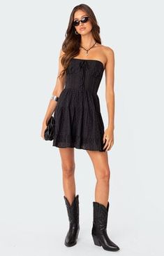 Edikted Liora Lacey Cotton Mini Dress | PacSun Visionary Fashion, Cotton Mini Dress, Halterneck Dress, Boho Women, Leather Dress, Babydoll Dress, Dress Romper, Nordstrom Dresses, S Models