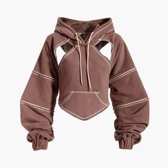 Cut Out Hoodie, Hip Hop Aesthetic, Big Size Fashion, Hip Hop Hoodies, Outfit Autumn, Outfit Halloween, Aesthetic Hoodie, Cropped Pullover, Migraine Headaches