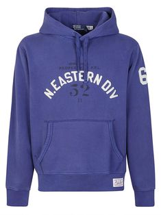 Composition: 100% Cotton, 100% Polyester Ralph Lauren Long Sleeve Winter Hoodie, Collegiate Blue Fleece Hoodie, Ralph Lauren Cotton Long Sleeve Sweatshirt, Blue Long Sleeve Hoodie With Logo Detail, Ralph Lauren Cotton Hooded Sweatshirt, Designer Ralph Lauren, Ralph Lauren Logo, Full Look, Blue Hoodie