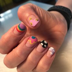 Easy Pride Nails, Toe Nail Ideas, Lights Lacquer, Nail Ideas Trendy, Pride Nails