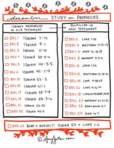 an image of a handwritten bible study plan for the new year's eve