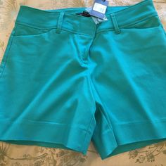 Women's Turquoise Color, Size 4 Shorts From The Limited, Never Worn Turquoise Casual Short Bottoms, Blue Fitted Bermuda Shorts With Short Inseam, Turquoise Casual Shorts, Fitted Blue Bermuda Shorts With Short Inseam, Casual Turquoise Short Bottoms, Casual Turquoise Shorts, Blue Fitted Bermuda Shorts, Turquoise Shorts For Spring, Fitted Blue Bermuda Shorts For Spring