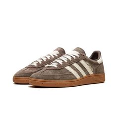 (WMNS) adidas Handball Spezial 'Earth Strata Gum' IF6490 - KICKS CREW Jordan Dunk Low, Gum Shoes, Mid Jordan 1, Low Jordan 1, Adidas Sl 72, All Jordans, Adidas Handball Spezial, Sneakers Box, Adidas Handball