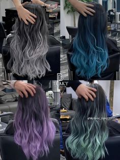 Hair Styles For Shorter Hair, Styling Long Hair, Style For Short Hair, Medium Hairs, Exotic Hair Color, Style Long Hair, Hair Color Swatches, Korean Hair Color