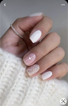 Christmas Gel, Nagel Tips, Simple Gel Nails, Short Acrylic Nails Designs, Neutral Nails, Classy Nails