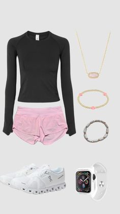 Lululemon Hiking Outfit, Running Shorts Outfit, Preppy Gym, Running Fits, Lulu Fits, Everyday Outfits Fall, Preppy Fits, Athleisure Wardrobe