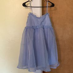 Brand New Light Blue Adjustable Strap Mini Dress With Pockets. Comes In Original Packaging, Only Opened To Try On. The Dress Is Also Lined! From An Online/Instagram Boutique (Bolt Boutique) That Is Closing! Very Light And Airy Feel But Also Short. Would Be Perfect For A Semi-Formal, Easter, Bridal Shower, Baby Shower, Wedding Guest And More! I’m 5’10” And Size 6 Jeans Or M/L Bottoms And It Barely Comes To The Middle Of My Thighs For Reference. It Looks Like There Is A Dirt Mark On The Mesh/Tulle Size 6 Jeans, Tube Top Dress, Spaghetti Strap Mini Dress, Shift Dress Black, Short Sleeve Mini Dress, Mini Slip Dress, Silk Mini Dress, Torrid Dresses, Shower Baby