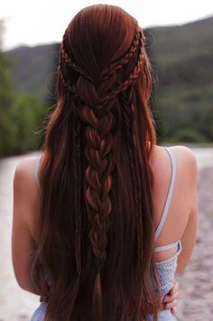 Elf Hair, Halloweenský Makeup, Medieval Hairstyles, Beautiful Hairstyle, Viking Hair, Easy Hairstyles For Long Hair, Braids For Long Hair, Wedding Hair And Makeup