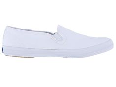 Keds Champion-Canvas Slip-On Women's Slip on Shoes White Canvas Summer Sports Sneakers With Ortholite Insole, Summer Low-top Slip-resistant Sneakers, Summer Slip-resistant Low-top Sneakers, Sporty Slip-ons With White Sole For Sports, White Casual Slip-ons For Sports, Canvas Shoes With White Rubber Sole For Light Sports, White Slip-on Sneakers For Light Exercise, White Sneakers With Rubber Sole For Light Exercise, Sporty Slip-resistant Canvas Sneakers