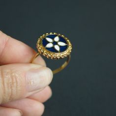 ArmourAndCastings - Carolingian ring with enamel dr14 Gold Enamel Hand Painted Rings, Hand Painted Gold Enamel Rings, Hand Painted Enamel Gold Rings, Yellow Gold Enamel Open Ring Jewelry, Gold Enamel Flower Ring For Anniversary, Yellow Gold Enamel Rings For Gifts, Enamel Yellow Gold Rings For Gift, Gold Enamel Open Ring Jewelry, Yellow Gold Enamel Flower Ring Gift