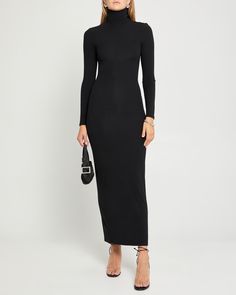 Roll Neck Dress Outfit, Long Sleeve Turtle Neck Dress, Polo Neck Dress, Turtleneck Long Sleeve Dress, Roll Neck Dress, Long Sleeve Turtleneck Dress, Turtleneck Long Sleeve, Black Long Sleeve Dress, Polo Neck