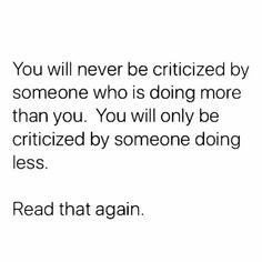 a quote that reads, you will never be noticed by someone who is doing more than you