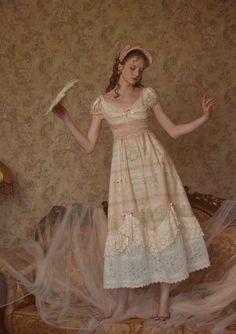 Diary of Annie Dress Lacemade Dress, Doll Dress Outfit, Vintage Doll Dress, Annie Dress, Design Skirt, Poses Reference, Dressed To The Nines, Lace Splicing, Live Fashion