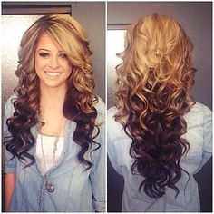 Hair Styles Collection: Braiding idea that could even work on a short hair / Hair color obsession Reverse Ombre Hair, Drawing Hair, Ombré Hair, Popular Haircuts, Beautiful Curls, Hair And Beauty, Long Hairstyles, Hair Color Ideas