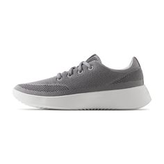 Made to Go with the flow, our fan-fave sneaker keeps its signature breathable comfort while hitting the refresh button with a new elevated aesthetic and more springy support. | Allbirds Women's Tree Runner Go, Comfortable Walking Shoes, Grey, Size 8.5 Summer Trainers, Tread Lightly, Round Toe Sneakers, Comfortable Walking Shoes, Lipstick Bag, Go With The Flow, Chain Strap Bag, Oversized Tote Bag, Floral Shoes