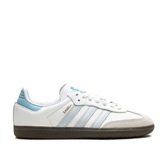 *** These Are Sold Out Everywhere *** Samba Og "White" Sneakers First Released In 1950, Adidas' Samba Sneakers Were Designed To Provide Footballers With Grip And Stability. This Iteration Is Crafted From White Leather With Light-Blue Signature Serrated 3-Stripes To The Sidewall. They’re Grounded Atop The Traditional Gum Rubber Outsole. Size 7 In Women ( 6 In Men ) Comes In Original Box. Never Worn Adidas Samba Light Blue, Light Blue Sambas, Adidas Samba Blue, Blue Sambas, Blue Samba, Shoe Rotation