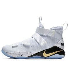 the nike kd trey white and gold basketball shoe is on sale for $ 99