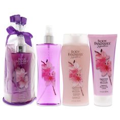 PRICES MAY VARY. 3 Pc Gift Set Contains:- 8oz Fragrance Body Spray, 12oz Moisturizing Body Wash, 7oz Fragrance Moisturizing Lotion Launched by the design house of Body Fantasies Swirling petals from the Japanese Cherry Blossom tree inspire a fragrance full of romance Body Care Kit Gift, Body Care Gift Bag, Japanese Cherry Blossom Tree, Moisturizing Lotion, Gift Sets For Women, Japanese Cherry Blossom, Moisturizing Body Wash, Hair Fragrance, Moisturizing Lotions